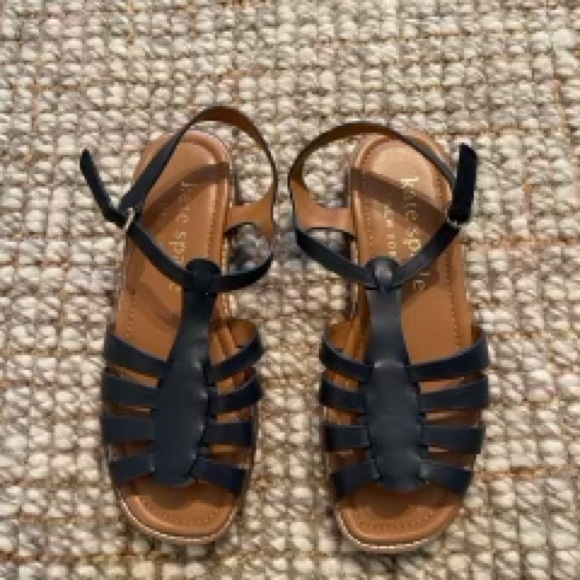 Kate spade wonder fisherman Sandals in navy blue - Picture 3 of 7